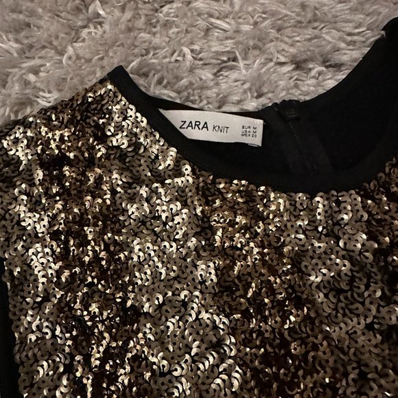 ZARA The Knitwear Collection Sequin Top - Picture 4 of 4